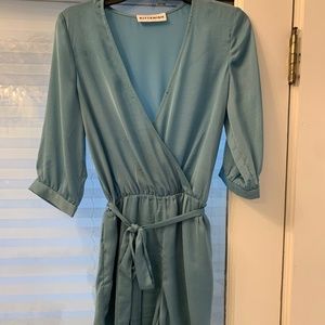 NWOT Kittenish Light Blue Romper